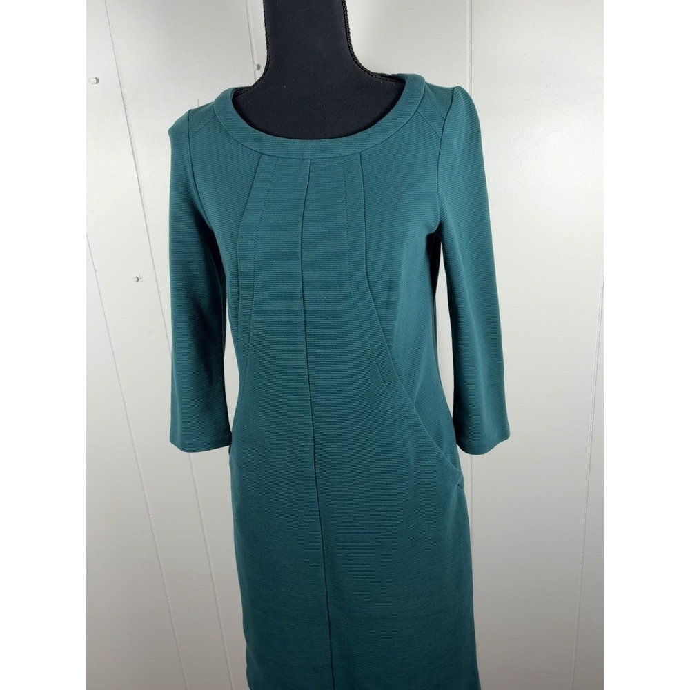 Boden Hannah jersey sheath dress green Pockets Us 4 - Picture 3 of 16